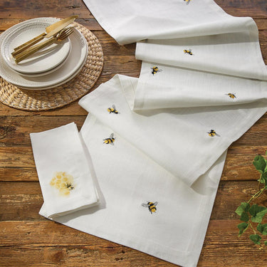 Bee Happy Napkin - Set of 12 Park Designs - The Fox Decor